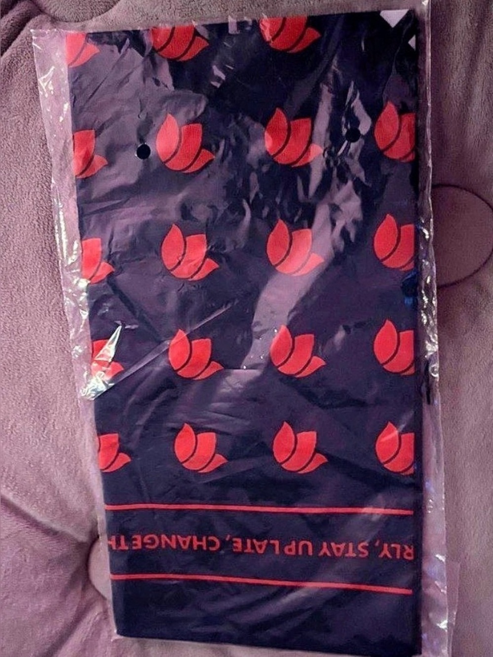 Dutch Bros Windmill Logo Bandana Navy Blue & Red
